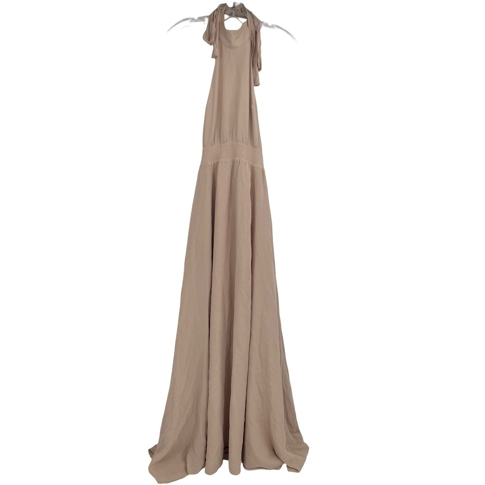 Reformation Dress Winslow 6 Nude Tan Good